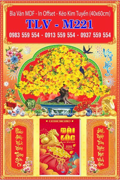 Bìa lịch treo tường Cây Mai
