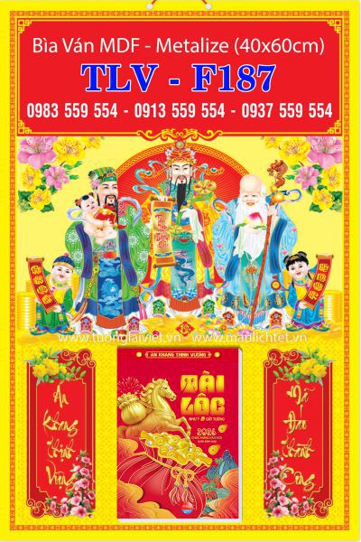 Bìa lịch treo tường Phúc Lộc Thọ