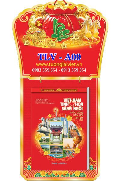 In Lịch bloc treo tường Chữ Cẩm Thạch