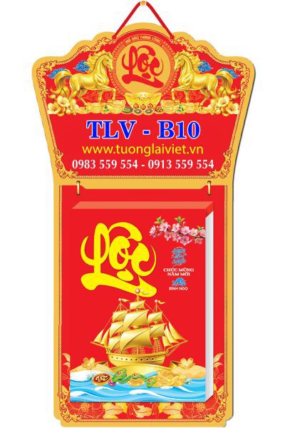 In Lịch bloc treo tường Chữ Lộc