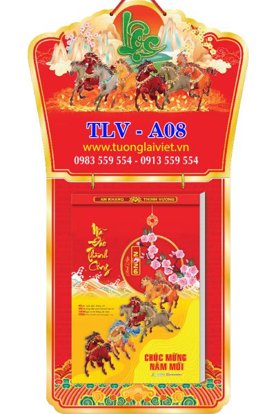 In Lịch bloc treo tường Mã đáo thành công