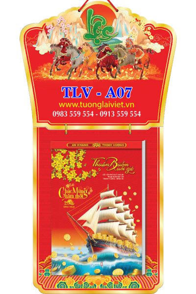 In Lịch bloc treo tường Khai Xuân khởi Lộc