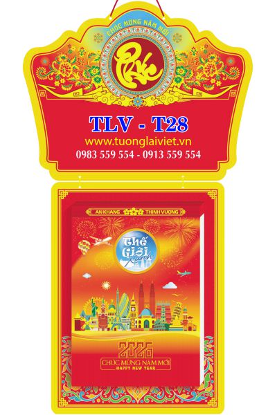 In Lịch bloc treo tường Phong Cảnh Thế Giới