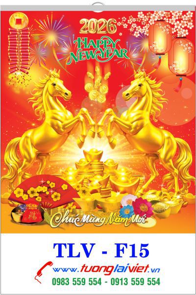 In Lịch nẹp thiếc Mã Đáo Thành Công