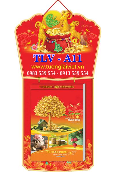 In Lịch treo tường 365 ngày Bìa Dán Nổi