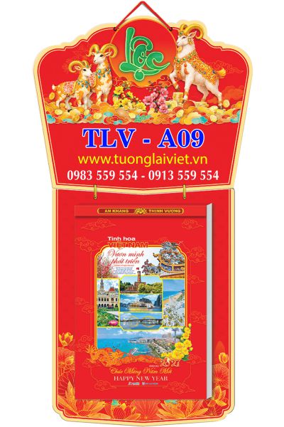 In Lịch treo tường 365 ngày Chữ Cẩm Thạch