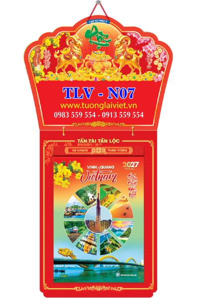 In Lịch treo tường 365 ngày Khai Xuân Đại Cát