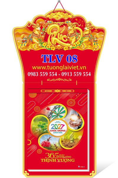 In Lịch treo tường 365 ngày Xuân Thịnh Vượng