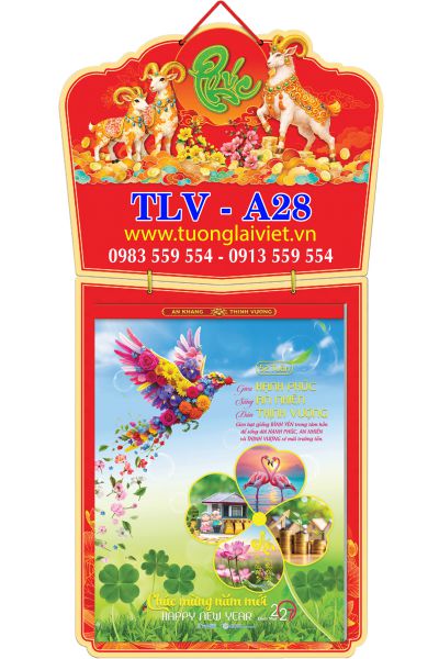In Lịch treo tường 52 Chữ Cẩm Thạch