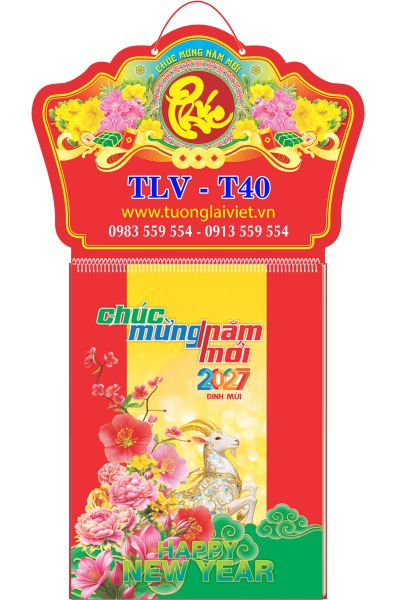 In Lịch treo tường 52 Tờ Hoa Xuân