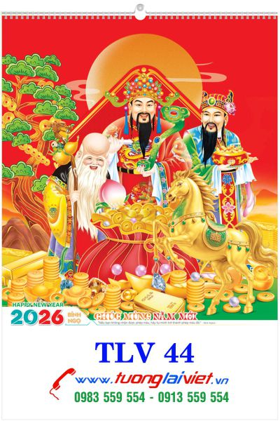 In Lịch treo tường 7 tờ Phúc Lộc Thọ