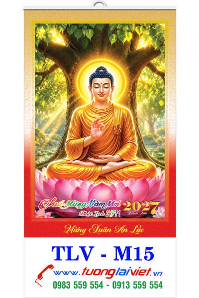In Lịch treo tường nẹp thiếc Lịch Phật Giáo