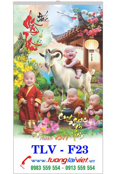 In Lịch treo tường nẹp thiếc Xuân An Lạc