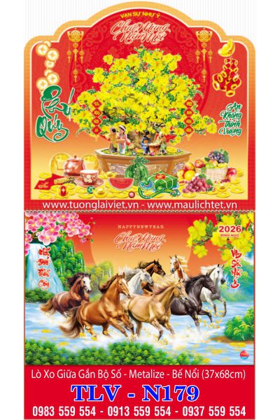 Lịch treo tường 13 tờ Mai Xuân