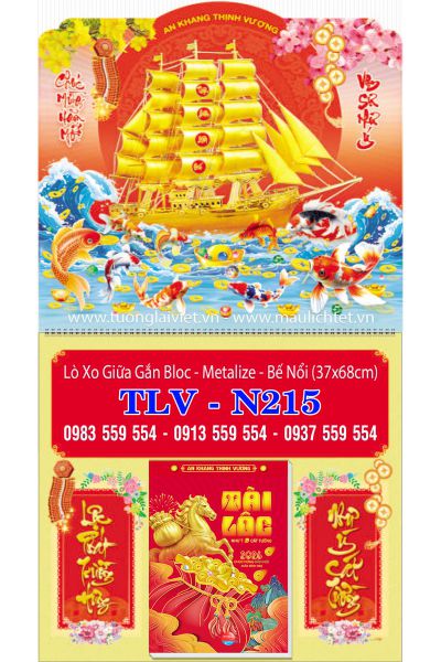 Lịch treo tường 365 ngày Thuyền Buồm