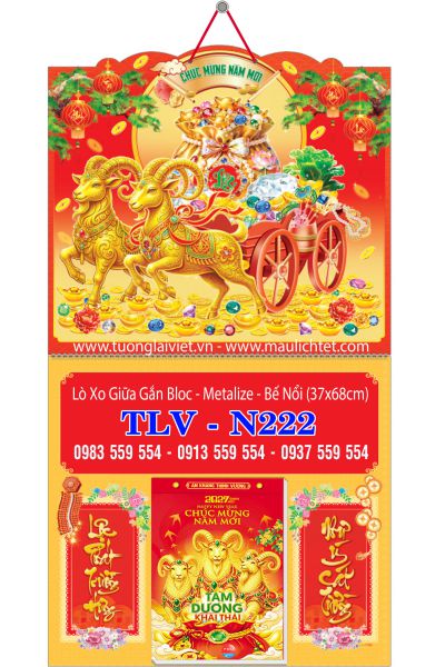 Lịch treo tường 365 tờ Đón Xuân Tài Lộc