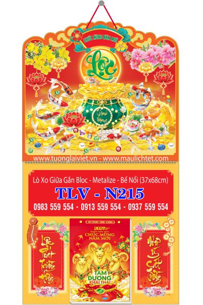 Lịch treo tường 365 tờ Xuân Lộc Phát