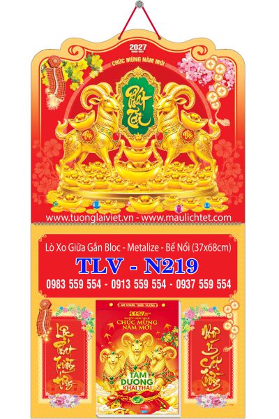 Lịch treo tường 365 tờ Xuân Phát Tài