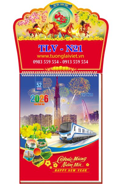 Lịch treo tường 52 tờ Cảnh Đẹp Việt Nam