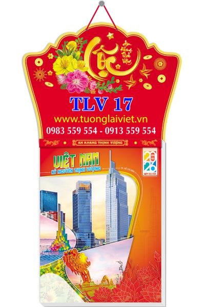 Lịch treo tường 52 Tờ Chữ Lộc