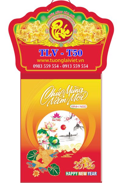 Lịch treo tường 52 Tờ Hoa Sen