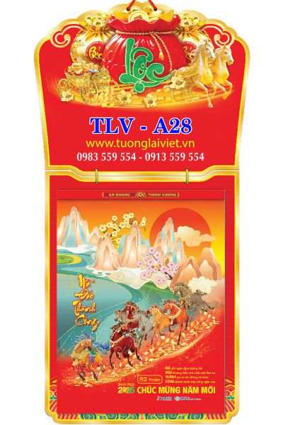 Lịch treo tường 52 Tờ Lộc Xuân