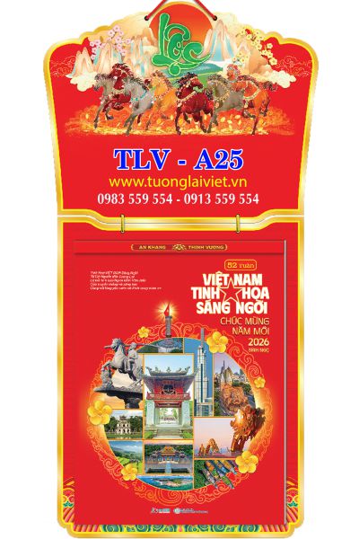 Lịch treo tường 52 Tờ Tinh Hoa Việt Nam