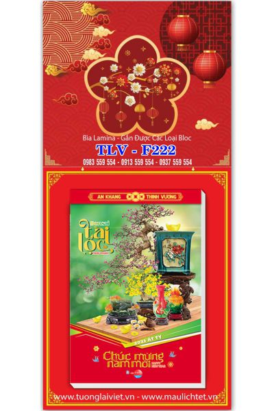 Lịch gỗ treo tường laminate Bìa Vuông