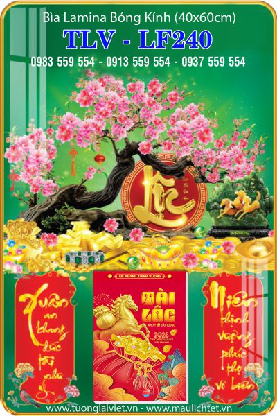 Lịch treo tường laminate Lộc Khai Xuân