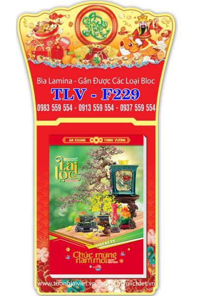Lịch treo tường laminate Lộc Thần Tài