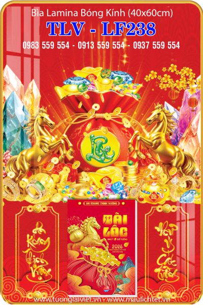 Lịch treo tường laminate Lộc Túi Vàng