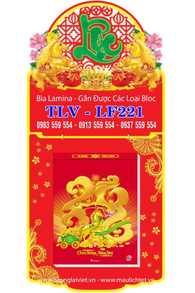 Lịch treo tường laminate Lộc Xanh