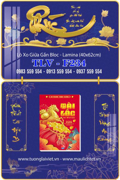 Lịch treo tường laminate Phúc Vàng