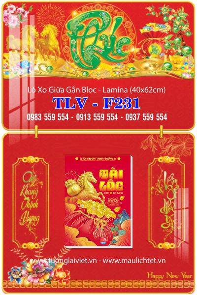 Lịch treo tường laminate Phúc Xanh