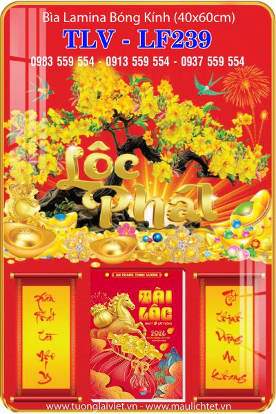 Lịch treo tường laminate Xuân Lộc Phát