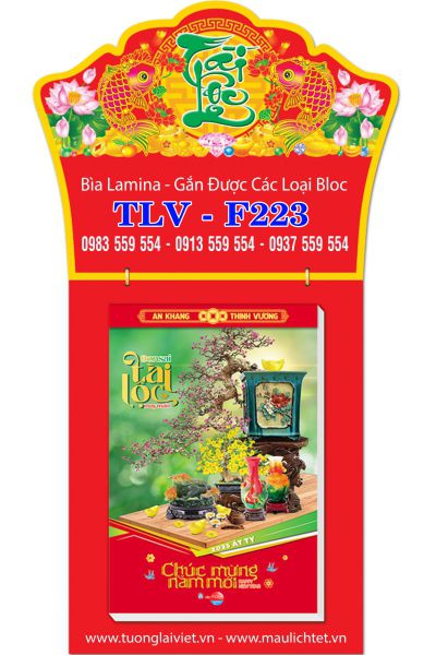 Lịch treo tường laminate Xuân Tài Lộc