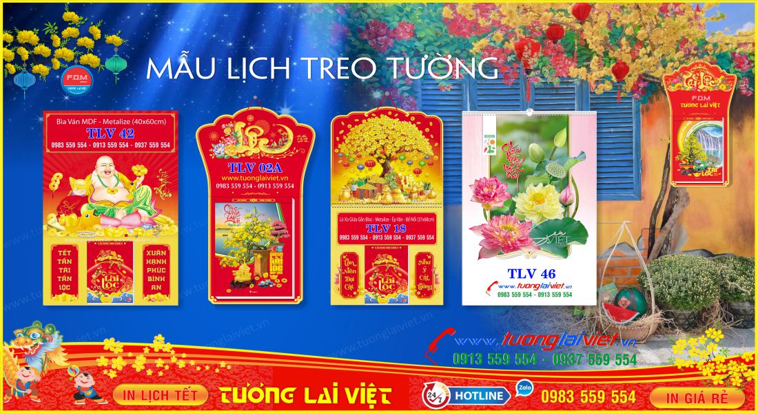 Mẫu Lịch Treo Tường 2026